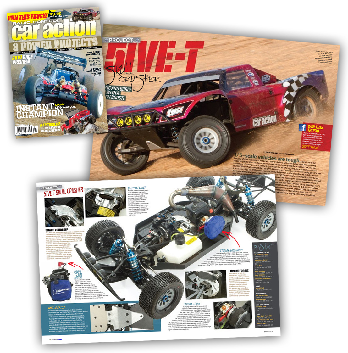 Win Our $2,200 TGN-Equipped Losi 5IVE-T!