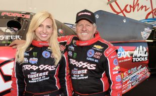 Courtney and John Force at RCX