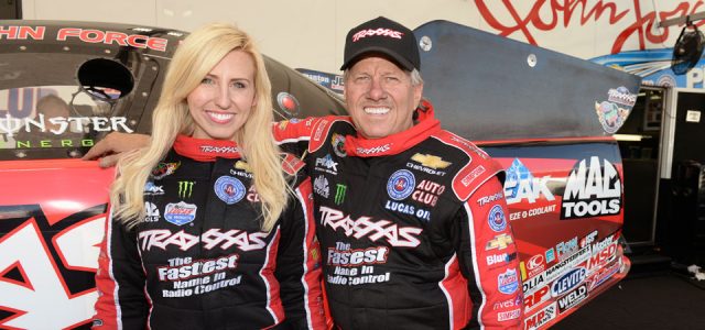 Courtney and John Force at RCX